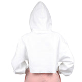 Crop Reverse Weave Color Block Hoodie - Denny's