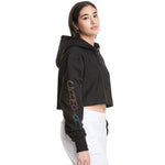 Neon Logo Crop Hoodie - Denny's