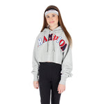 Direct Flock Script Crop Cut Off Hoodie - Denny's