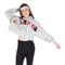 Direct Flock Script Crop Cut Off Hoodie - Denny's