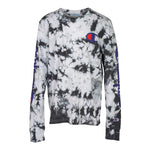 Long Sleeve Black Tie Dye Crew Tee - Denny's