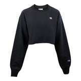 Reverse Weave Cropped Crew - Denny's