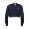 Reverse Weave Cropped Crew - Denny's