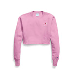 Reverse Weave Cropped Crew - Denny's