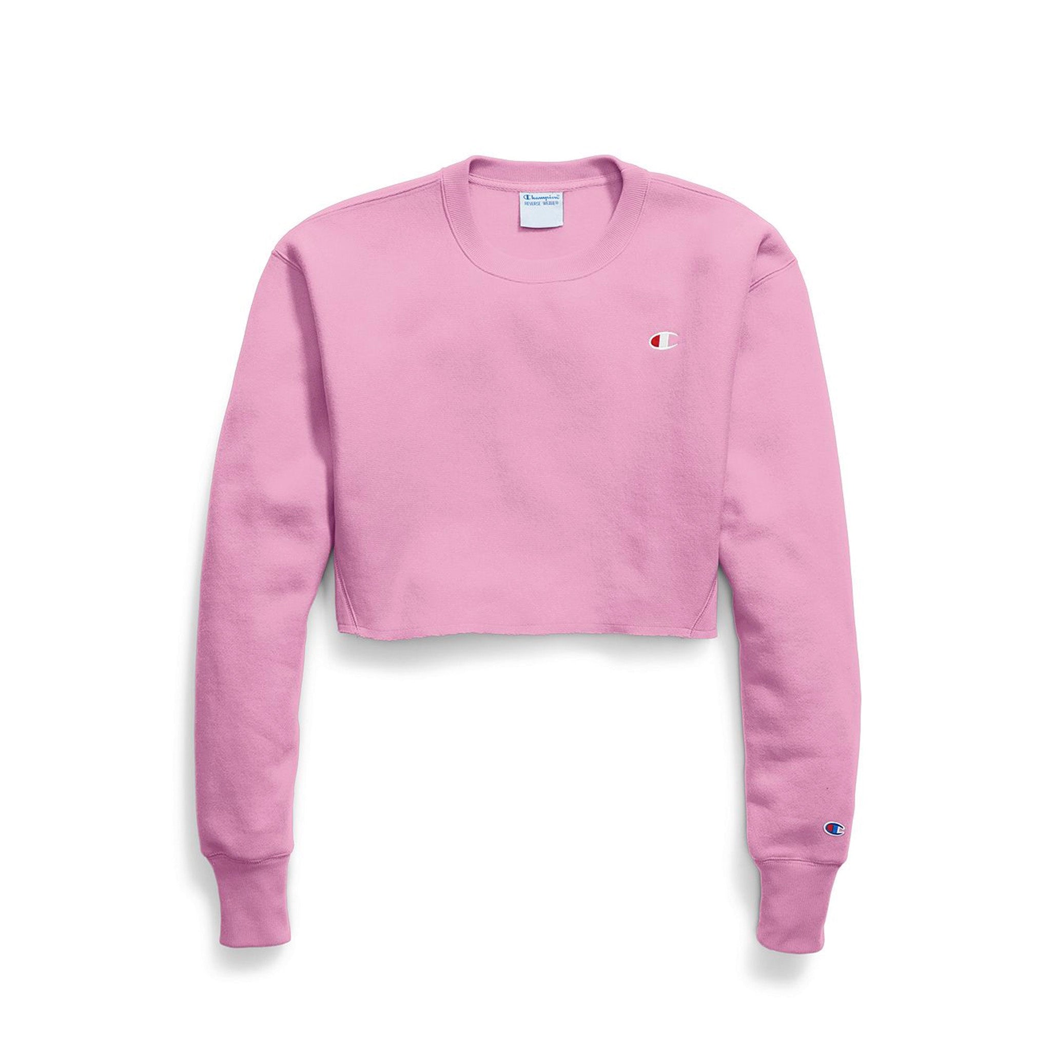 Reverse Weave Cropped Crew - Denny's