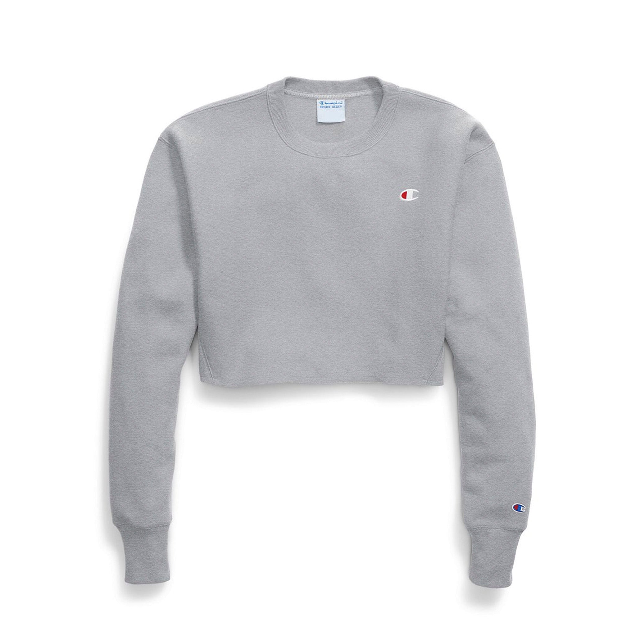 Reverse Weave Cropped Crew - Denny's