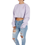 Reverse Weave Cropped Crew - Denny's