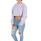 Reverse Weave Cropped Crew - Denny's
