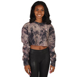 Reverse Weave Crush Tie Dye Crop Crew - Denny's