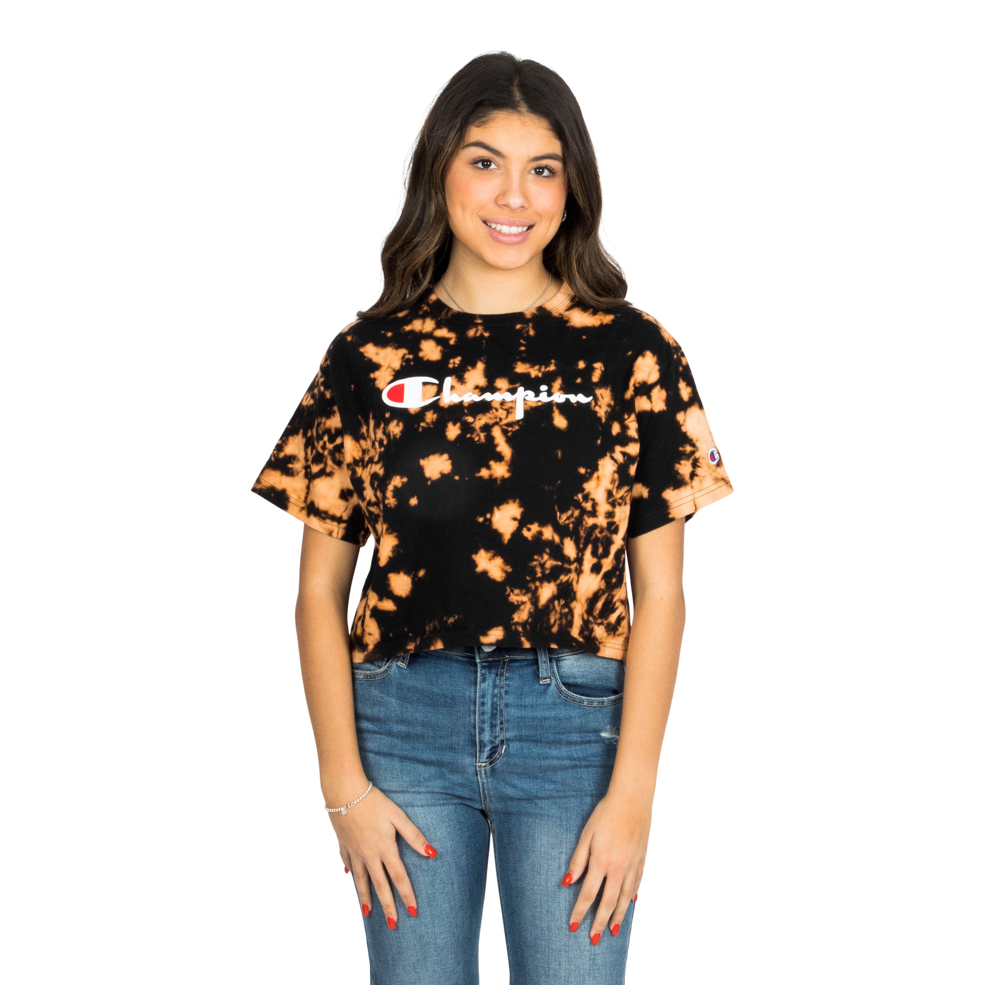 Bleached Heritage Crop Tee - Denny's