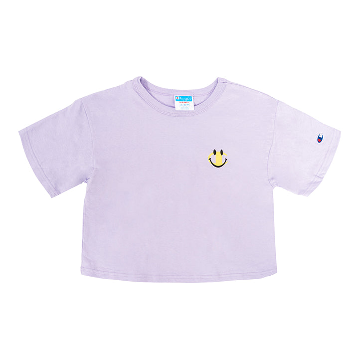 S/S Heritage Cropped Tee w/ Smiley - Denny's