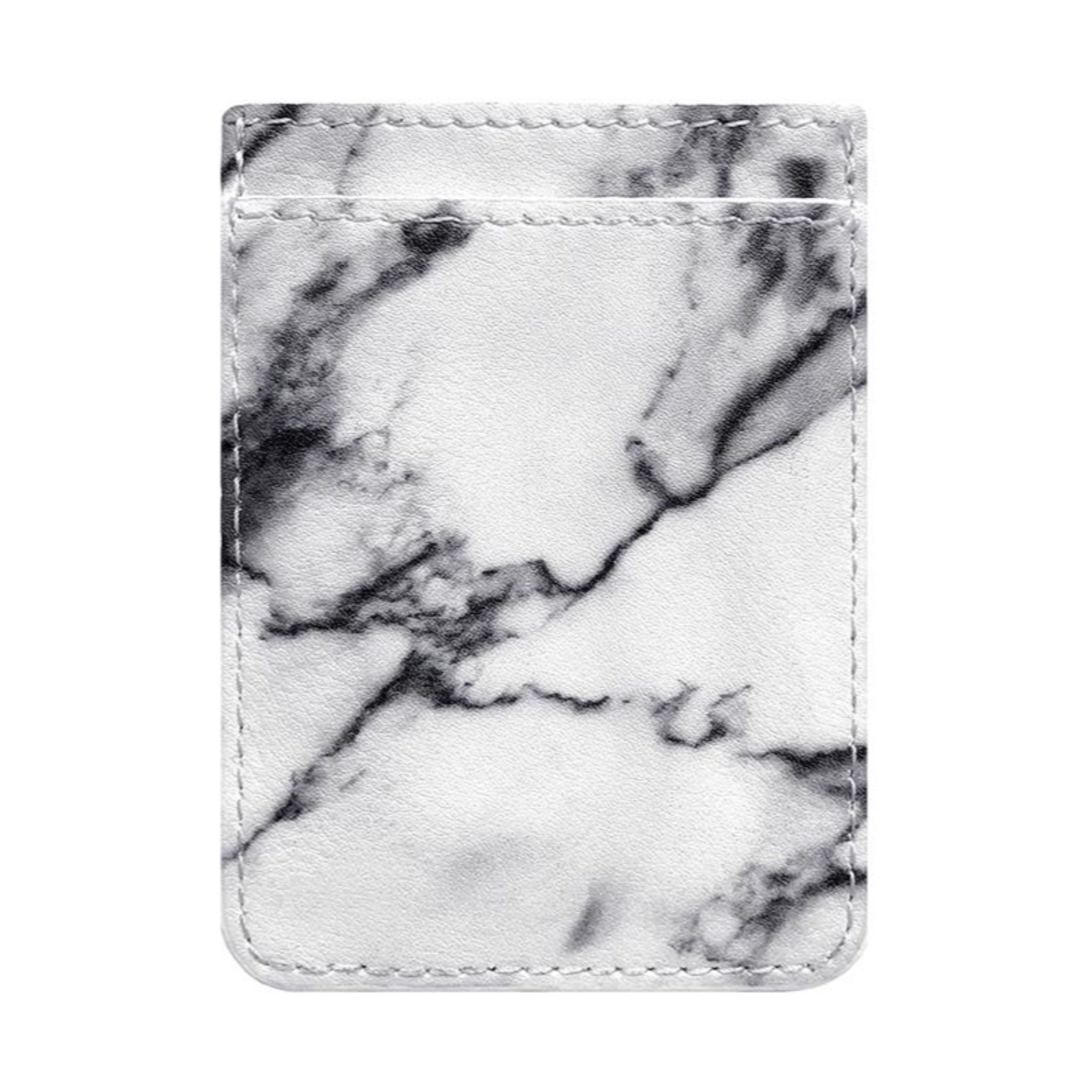 White Marble Faux Phone Pocket - Denny's