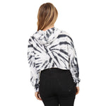 Tie Dye Crop Raw Hem Zip Hoodie - Denny's