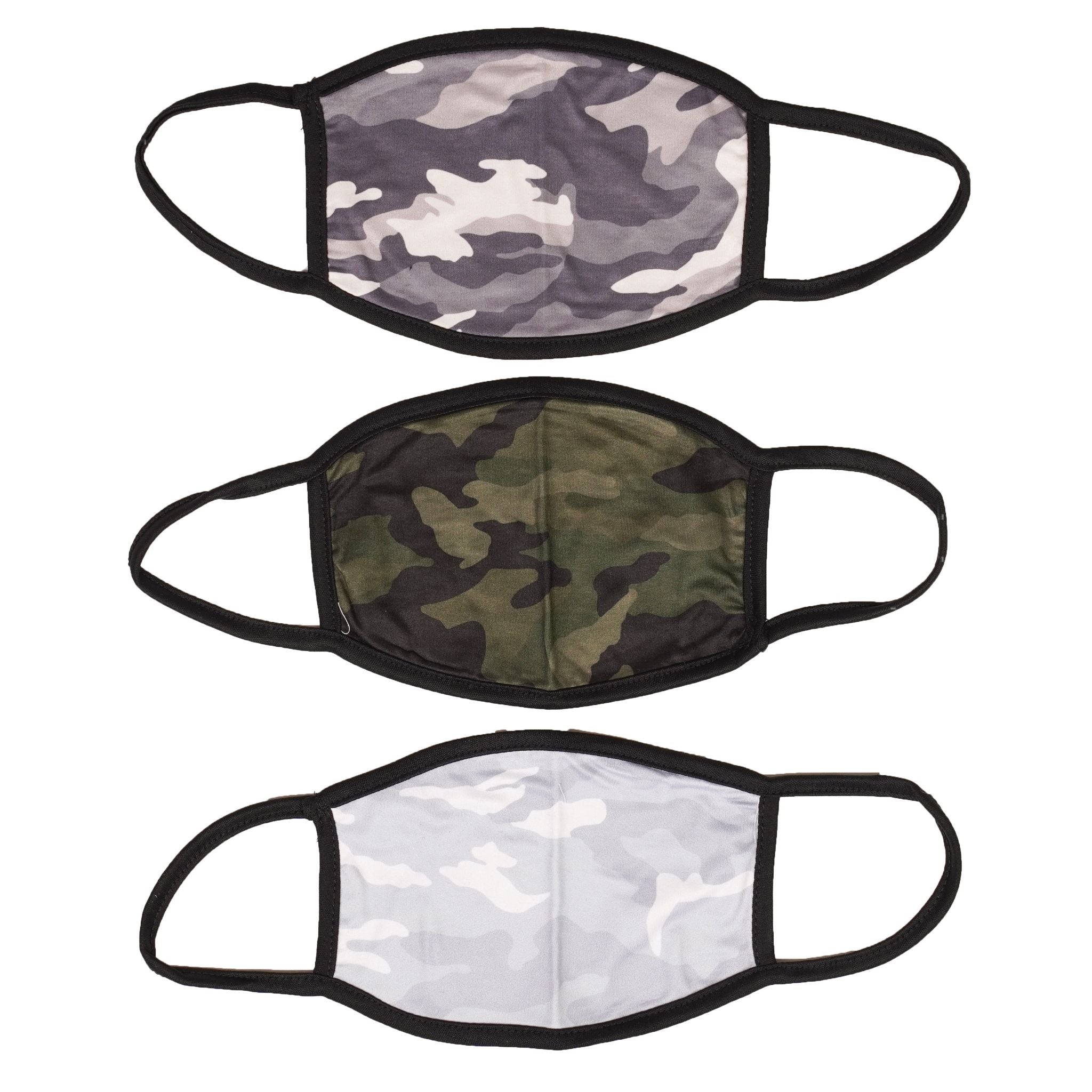 Camo 3pk Mask Adult - Denny's