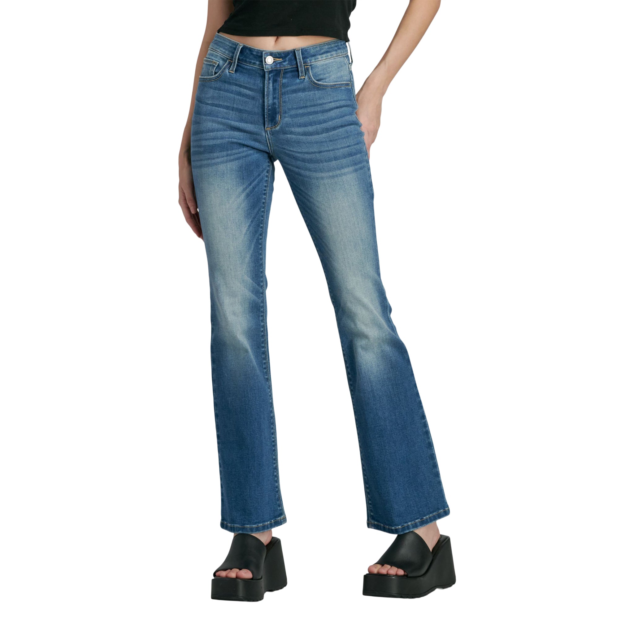 Mid Rise Boot Cut Jean - Denny's