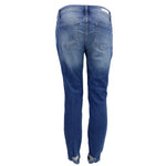 Medium Rise Distressed Ankle Skinny - Denny's
