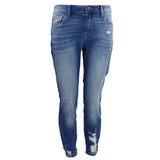 Medium Rise Distressed Ankle Skinny - Denny's
