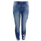 Medium Rise Distressed Ankle Skinny - Denny's