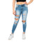 MR Ripped Frayed Hem Crop Skinny - Denny's