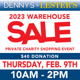 Warehouse Sale Thurs. February 9th 10am -2pmTicket - Denny's