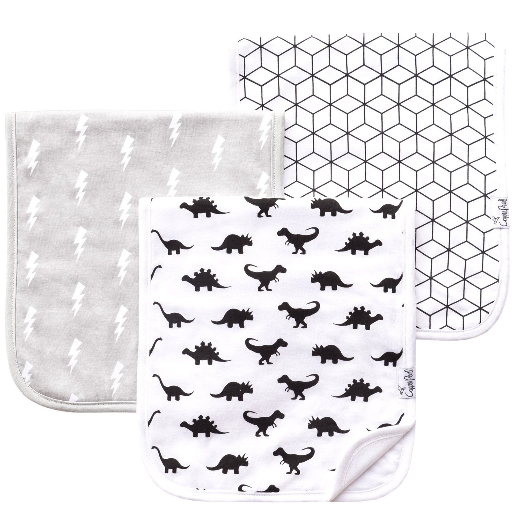 3pc Wild Burp Cloth - Denny's