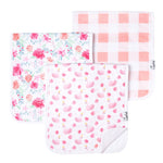 June Three Pack Premium Burp Cloths - Denny's