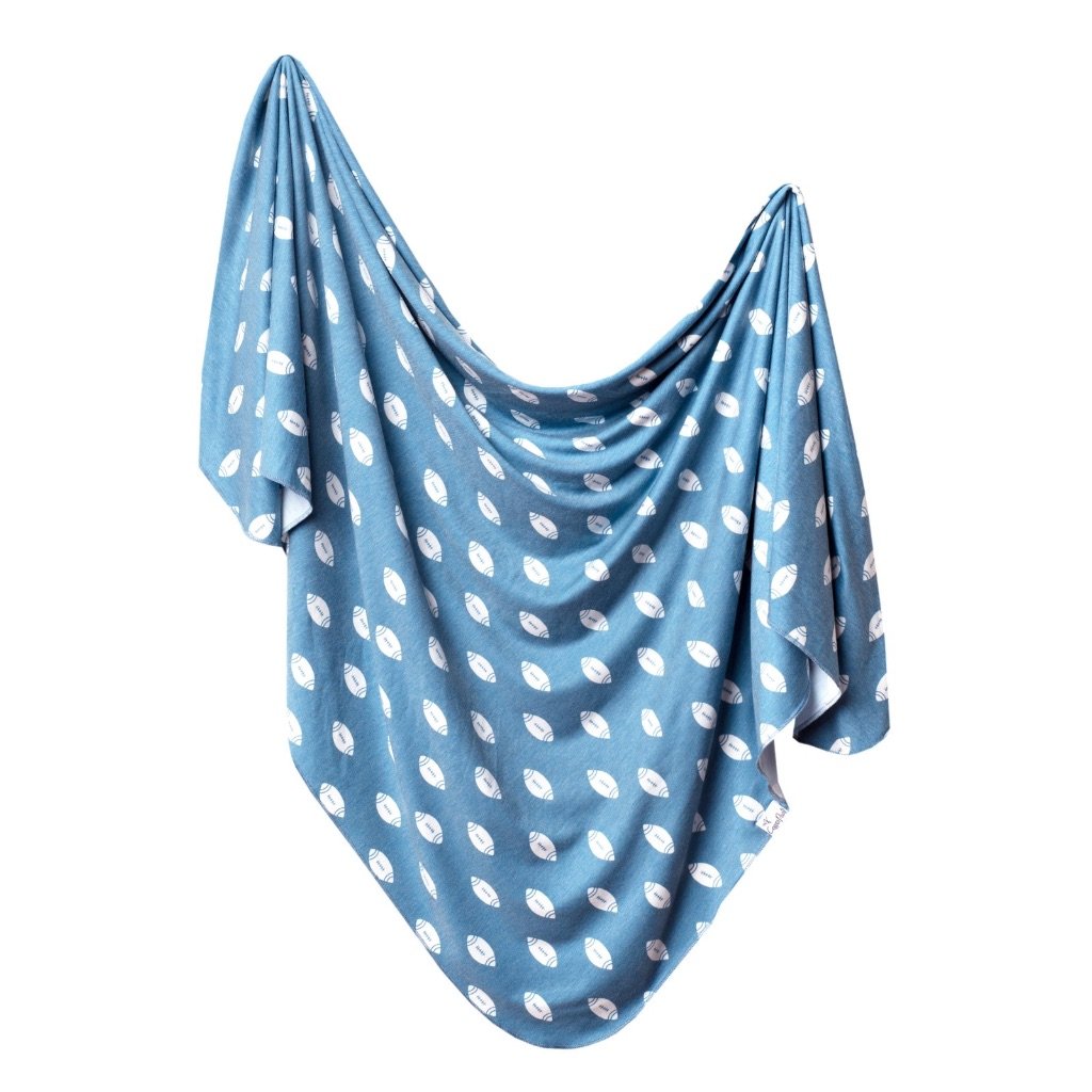 Quarterback Single Knit Swaddle Blanket - Denny's