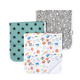 Varsity Three Pack Premium Burp Cloths - Denny's