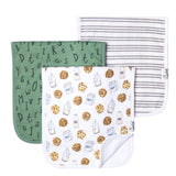 Three Pack Premium Burp Cloths Milk n Cookies - Denny's