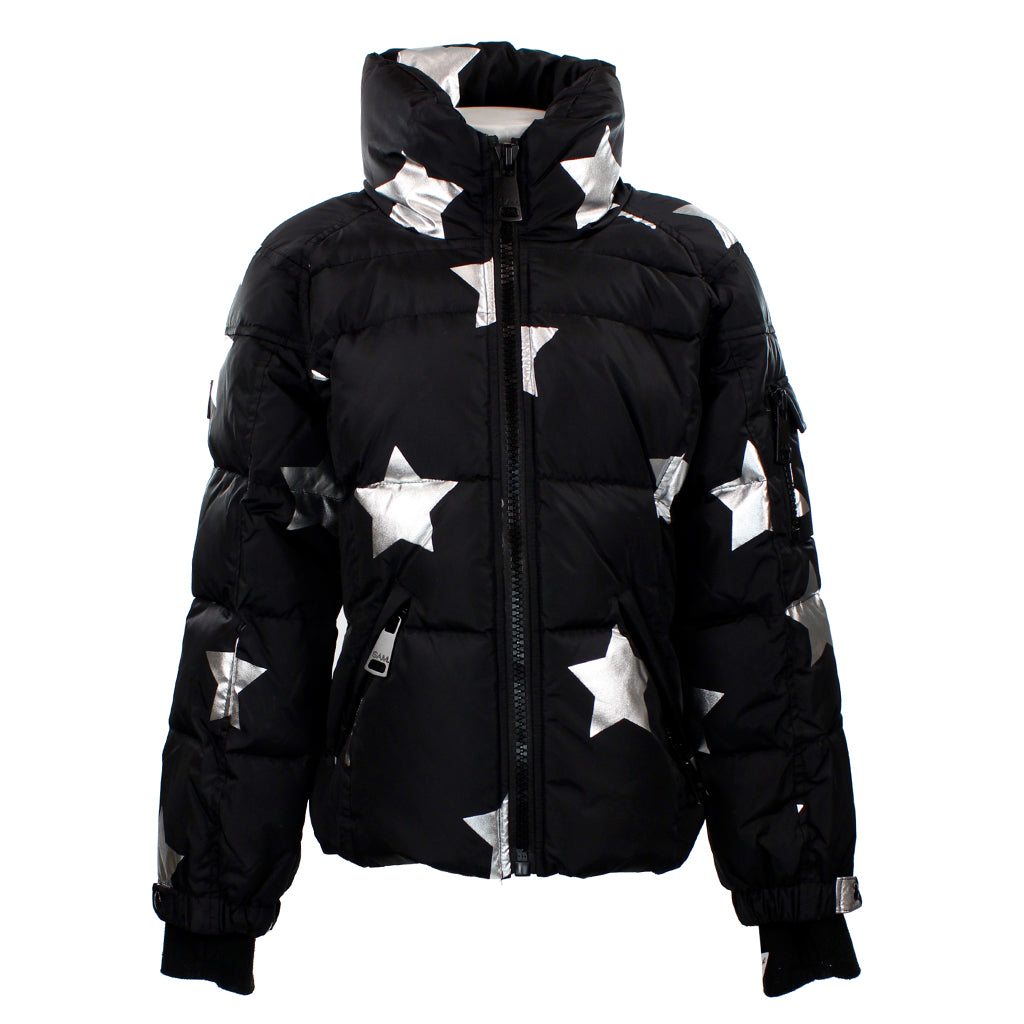 Zip Front Jacket with Silver Stars - Denny's