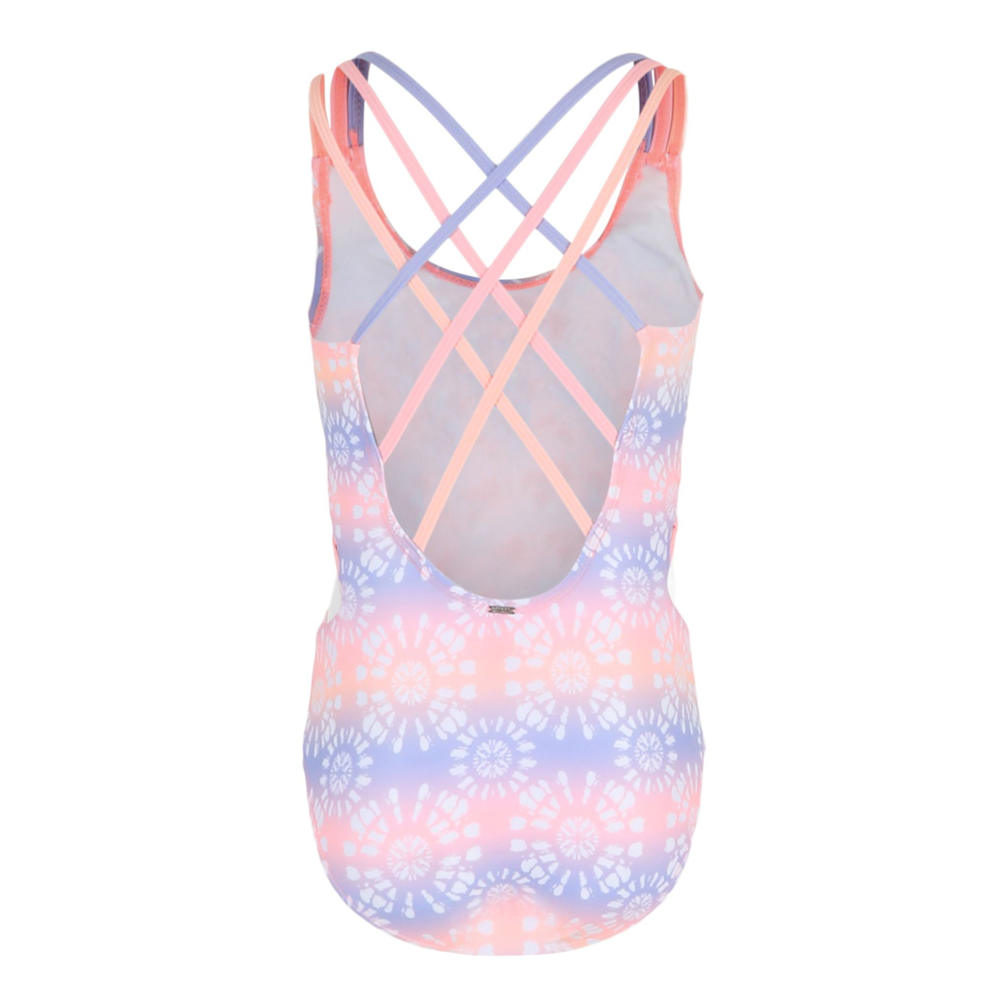 1pc Rainbow Strappy Detail Bathing Suit - Denny's