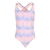 1pc Rainbow Strappy Detail Bathing Suit - Denny's