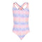 1pc Rainbow Strappy Detail Bathing Suit - Denny's