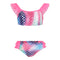 2pc Mermaid Galaxy Ruffle Crop Bikini - Denny's