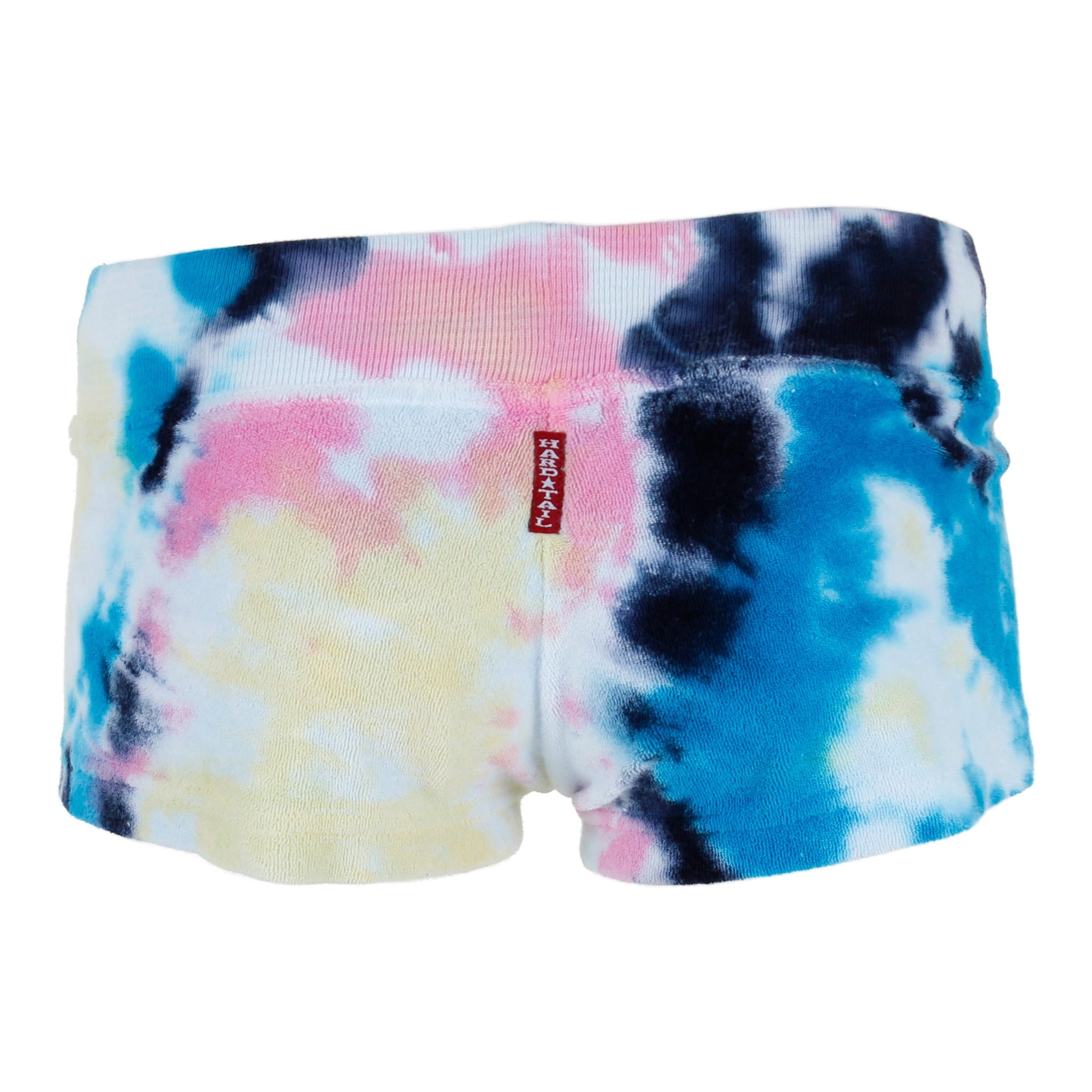 Navy Turquoise Pink Tie Dye Terry Short - Denny's