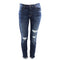 Distressed Skinny with Knee Rips - Denny's