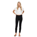 MR Distressed Raw Hem Crop Skinny - Denny's