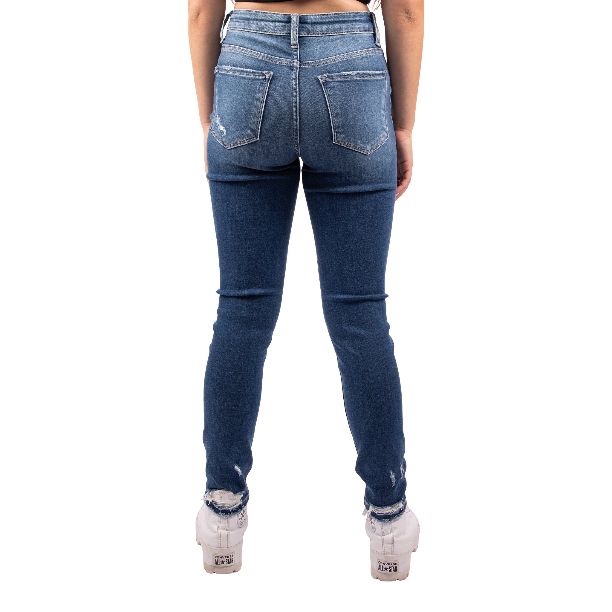 HR Distressed Crop Skinny Jean - Denny's