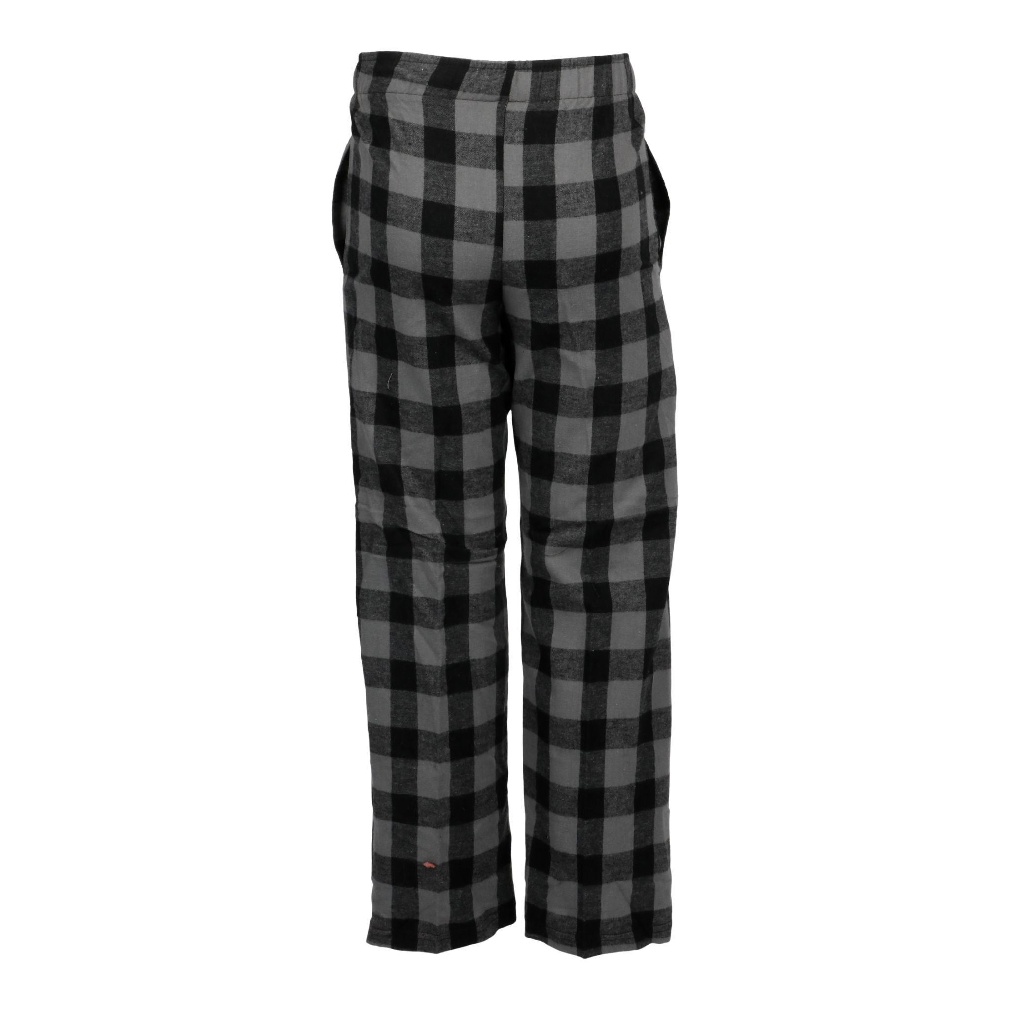 Charcoal & Black Plaid Pant - Denny's
