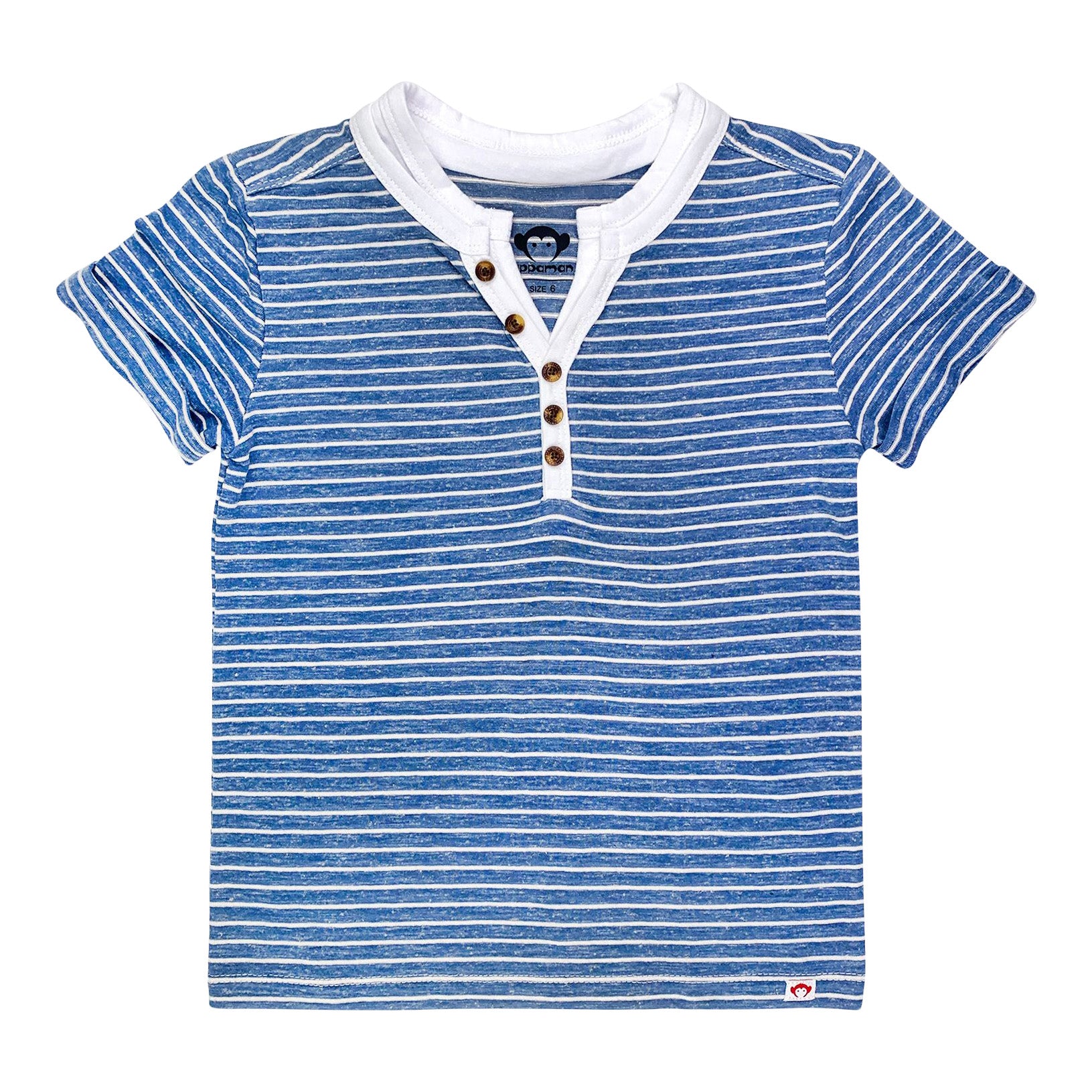 Stripe Hill Top Henley - Denny's