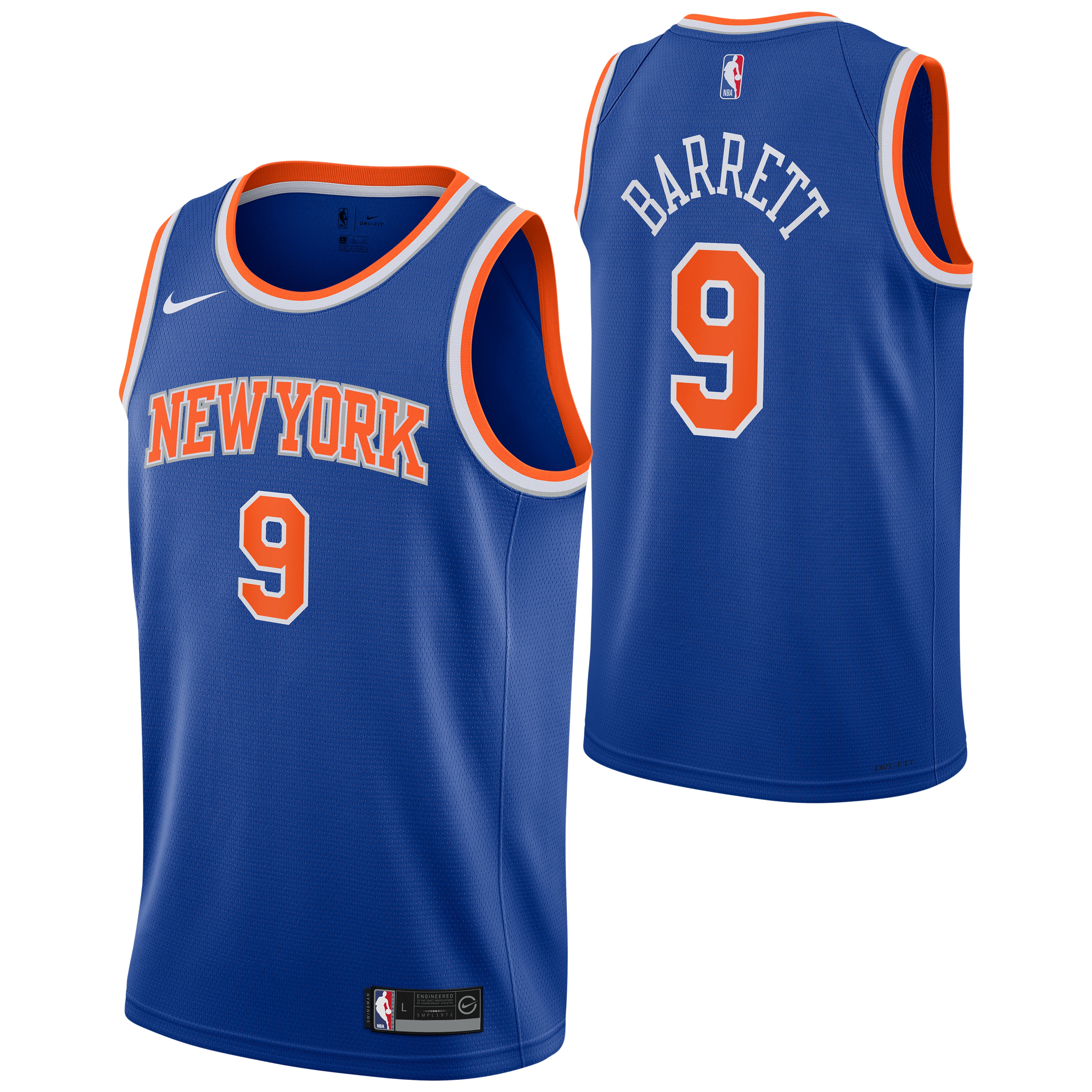 RJ Barrett - NY Knicks Icon Jersey - Denny's