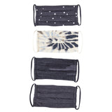 4 Pack Mask Camo, Stars, Tye Dye & Black - Denny's