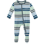 Sport Stripe Footie - Denny's