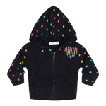 Rainbow Hearts Thermal Zip Hoodie - Denny's