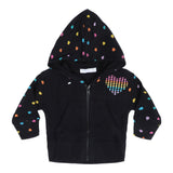 Rainbow Hearts Thermal Zip Hoodie - Denny's