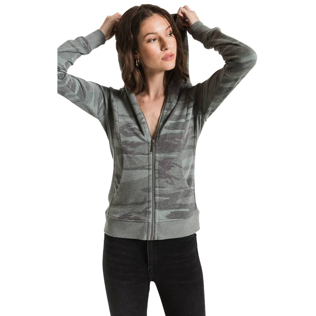 The Loft Camo Zip Up Hoodie - Denny's