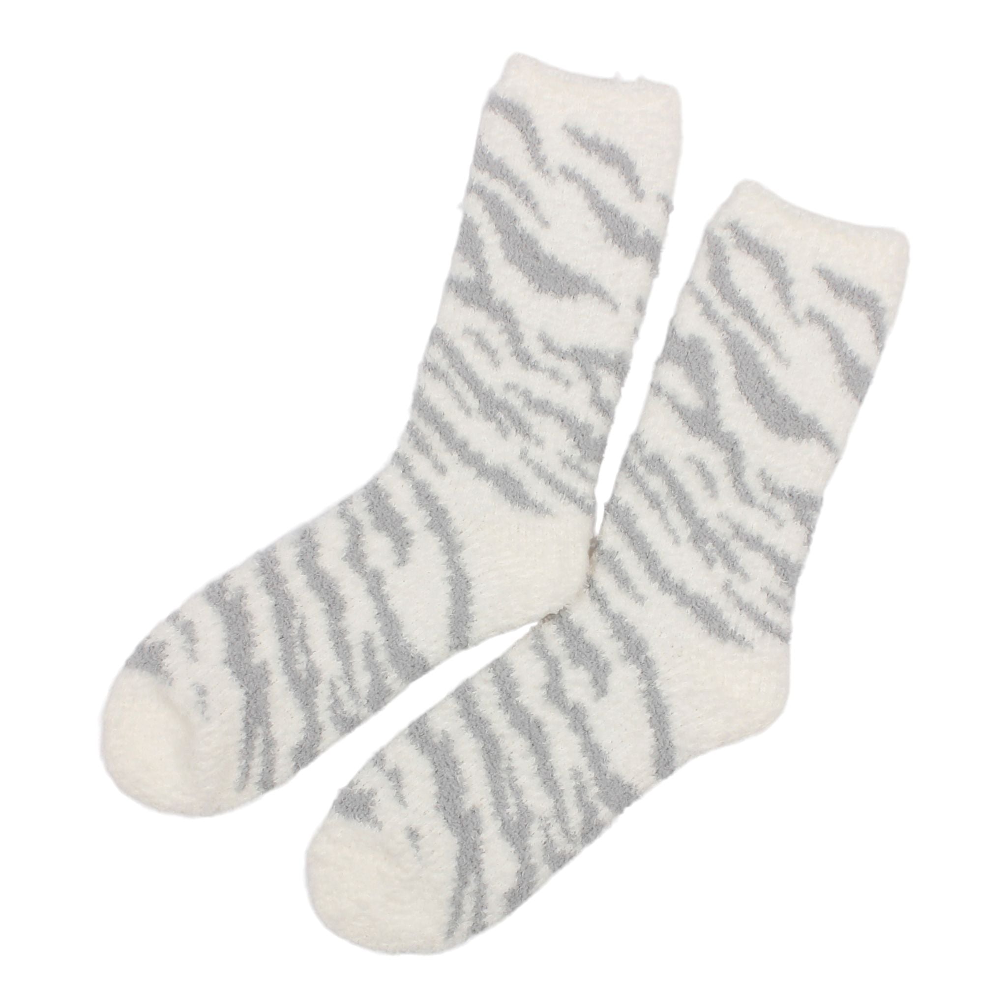 Zebra Plush Sock - Denny's