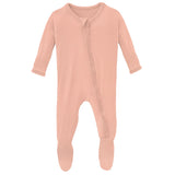 Peach Blossom Footie - Denny's