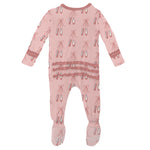 Baby Rose Ballet Footie - Denny's