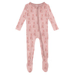 Baby Rose Ballet Footie - Denny's